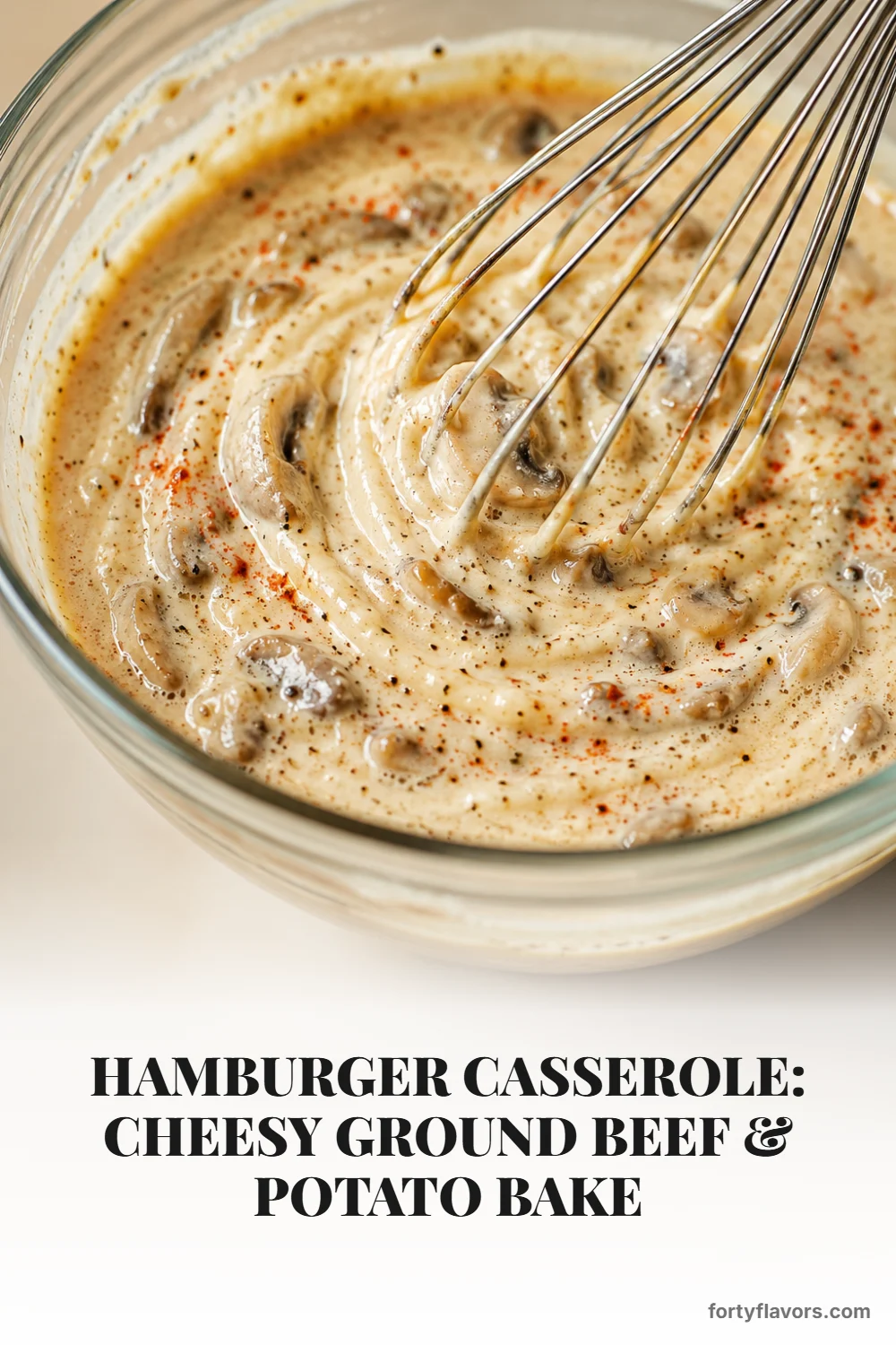 Hamburger Casserole: Cheesy Ground Beef & Potato Bake – Pinterest pin 5