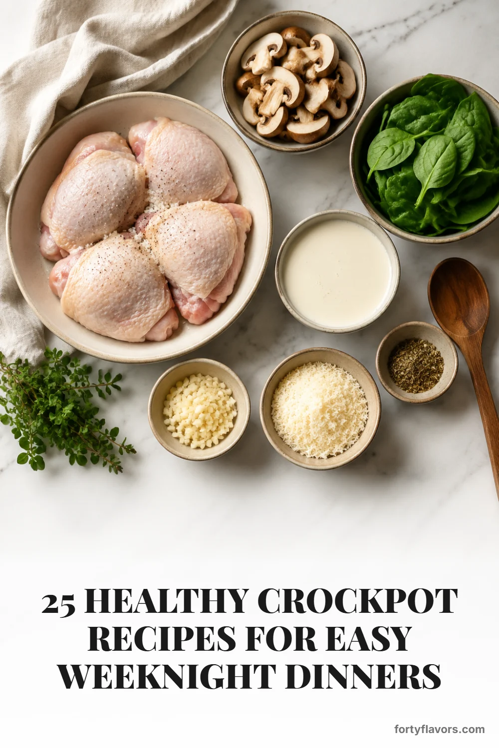 25 Healthy Crockpot Recipes for Easy Weeknight Dinners – Pinterest pin 2