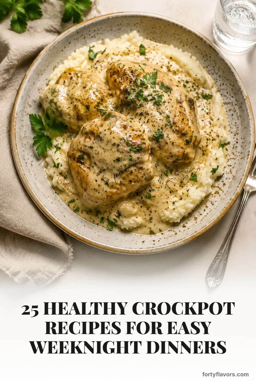 25 Healthy Crockpot Recipes for Easy Weeknight Dinners – Pinterest pin 6