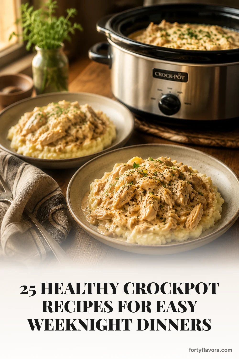 25 Healthy Crockpot Recipes for Easy Weeknight Dinners – Pinterest pin 7