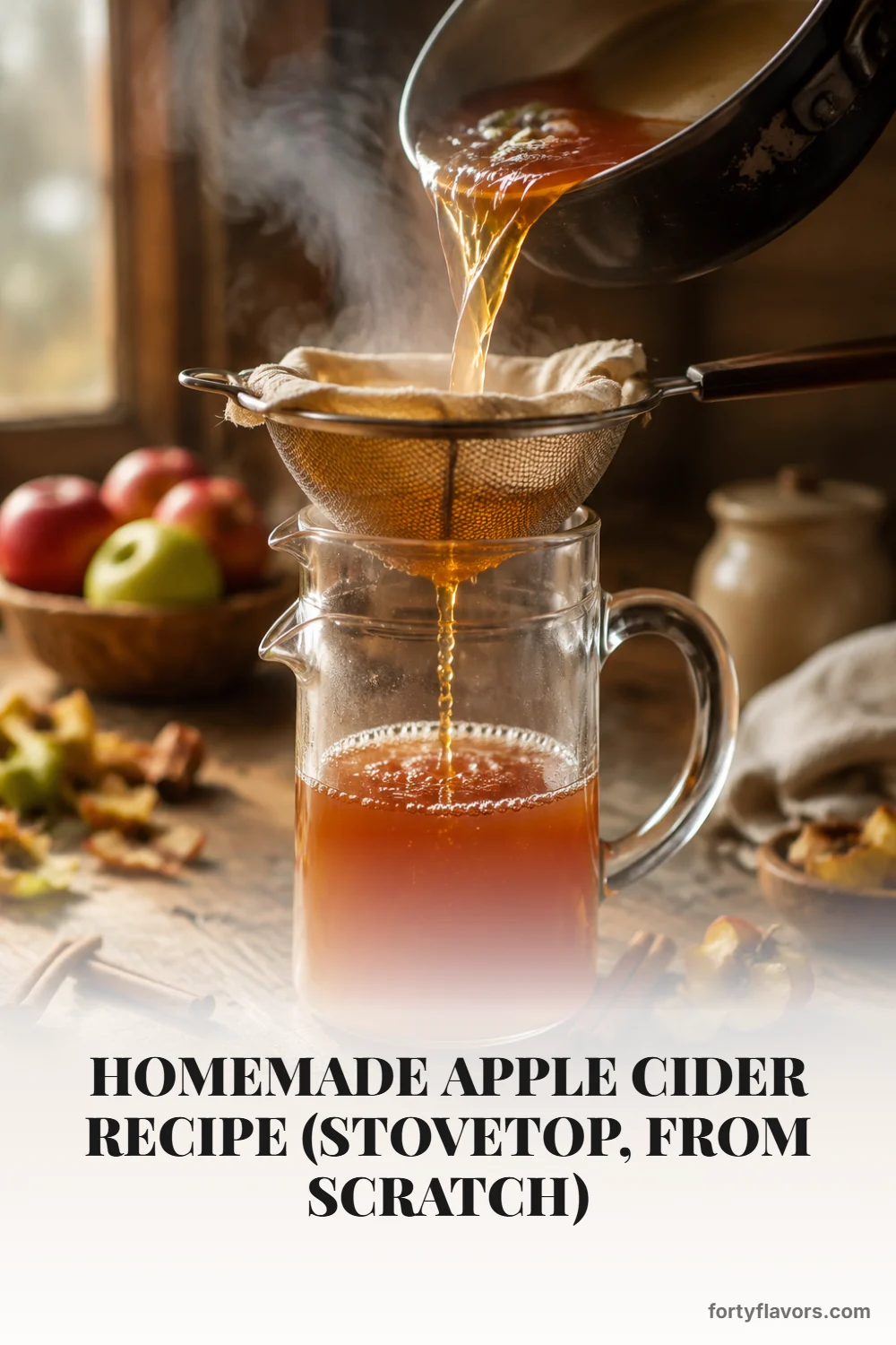 Homemade Apple Cider Recipe (Stovetop, From Scratch) – Pinterest pin 5