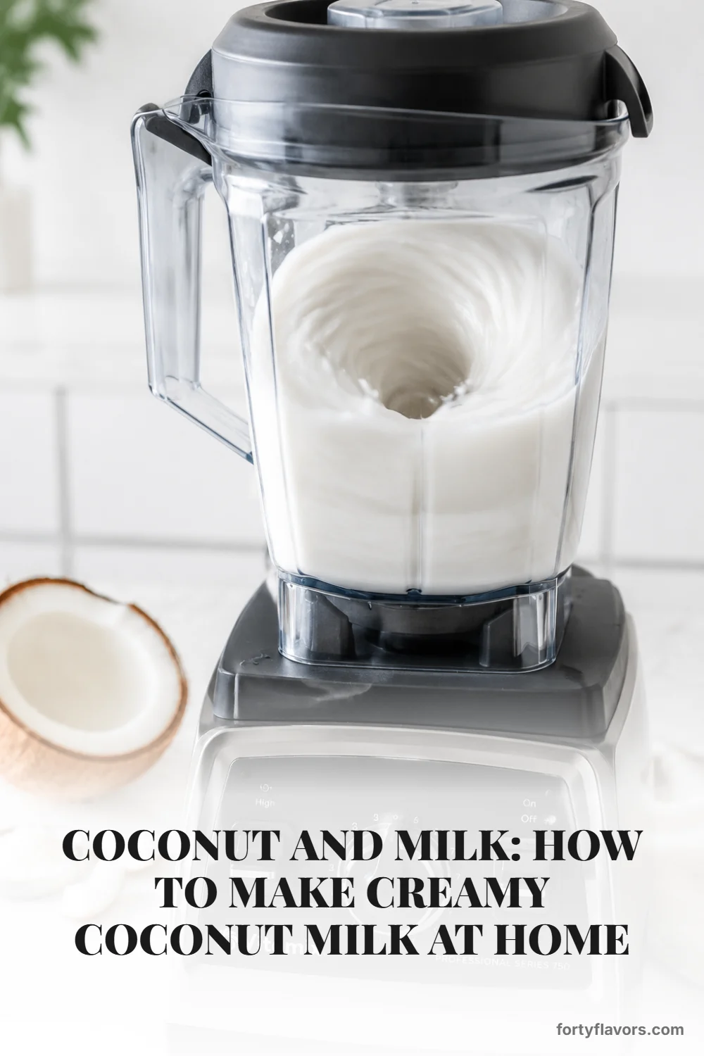 Coconut and Milk: How to Make Creamy Coconut Milk at Home – Pinterest pin 4
