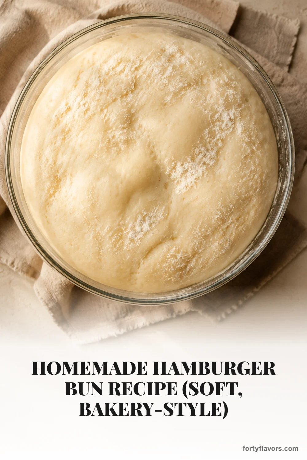 Homemade Hamburger Bun Recipe (Soft, Bakery-Style) – Pinterest pin 4