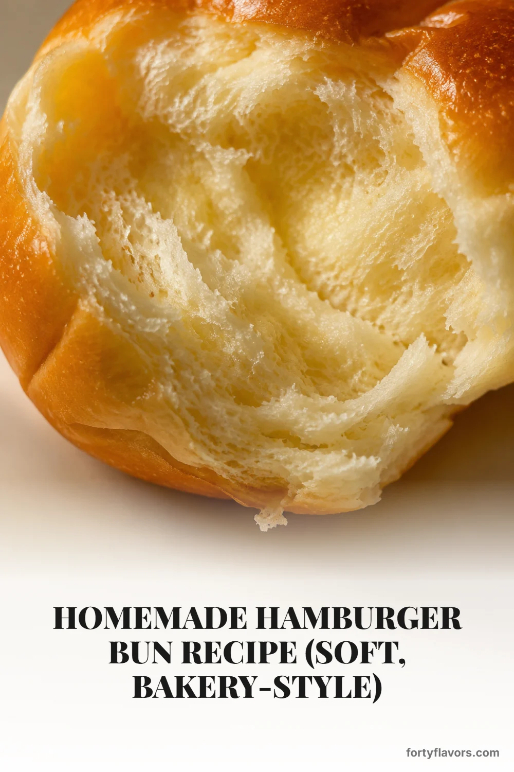 Homemade Hamburger Bun Recipe (Soft, Bakery-Style) – Pinterest pin 7
