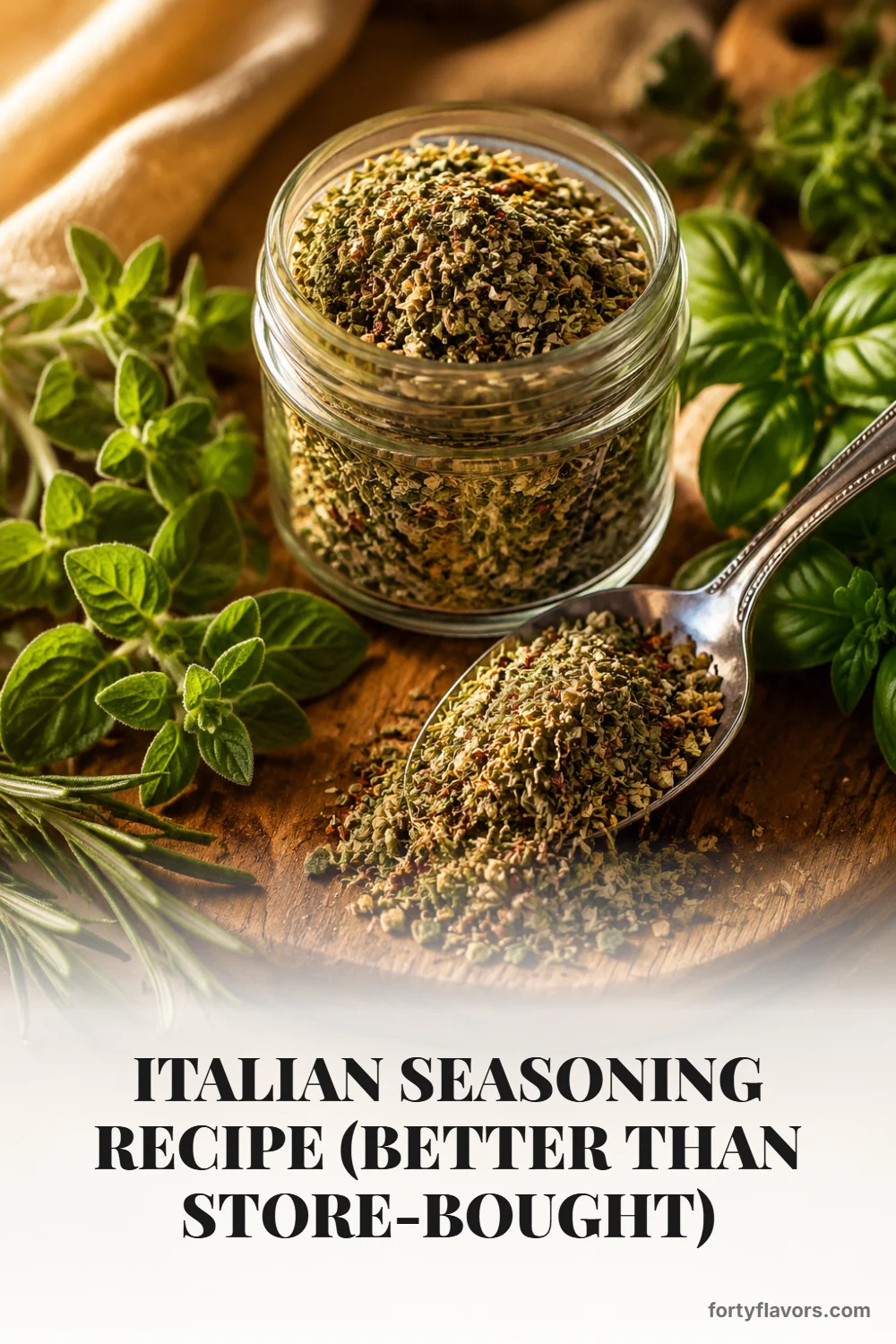 Italian Seasoning Recipe (Better Than Store-Bought) – Pinterest pin 1