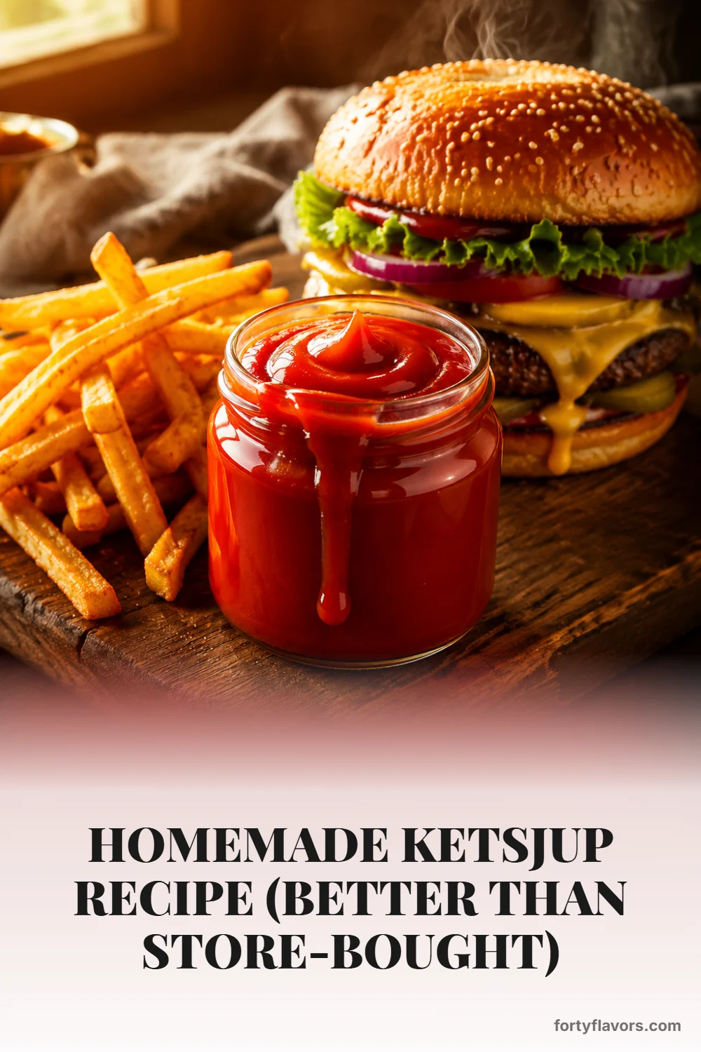Homemade Ketsjup Recipe (Better Than Store-Bought) – Pinterest pin 1