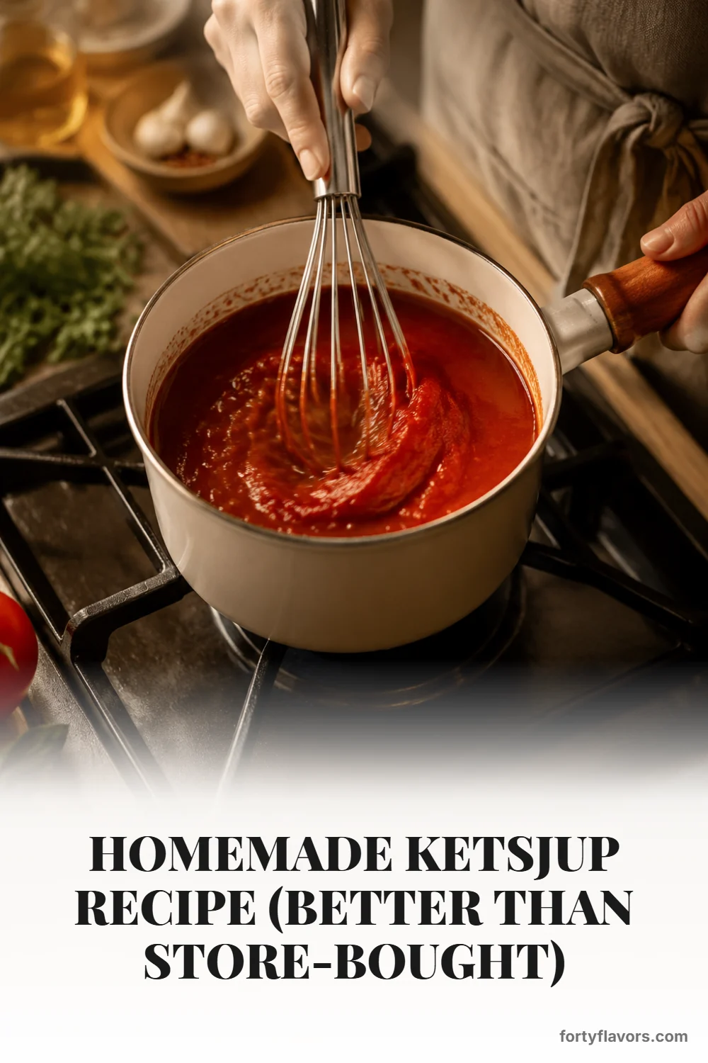 Homemade Ketsjup Recipe (Better Than Store-Bought) – Pinterest pin 3