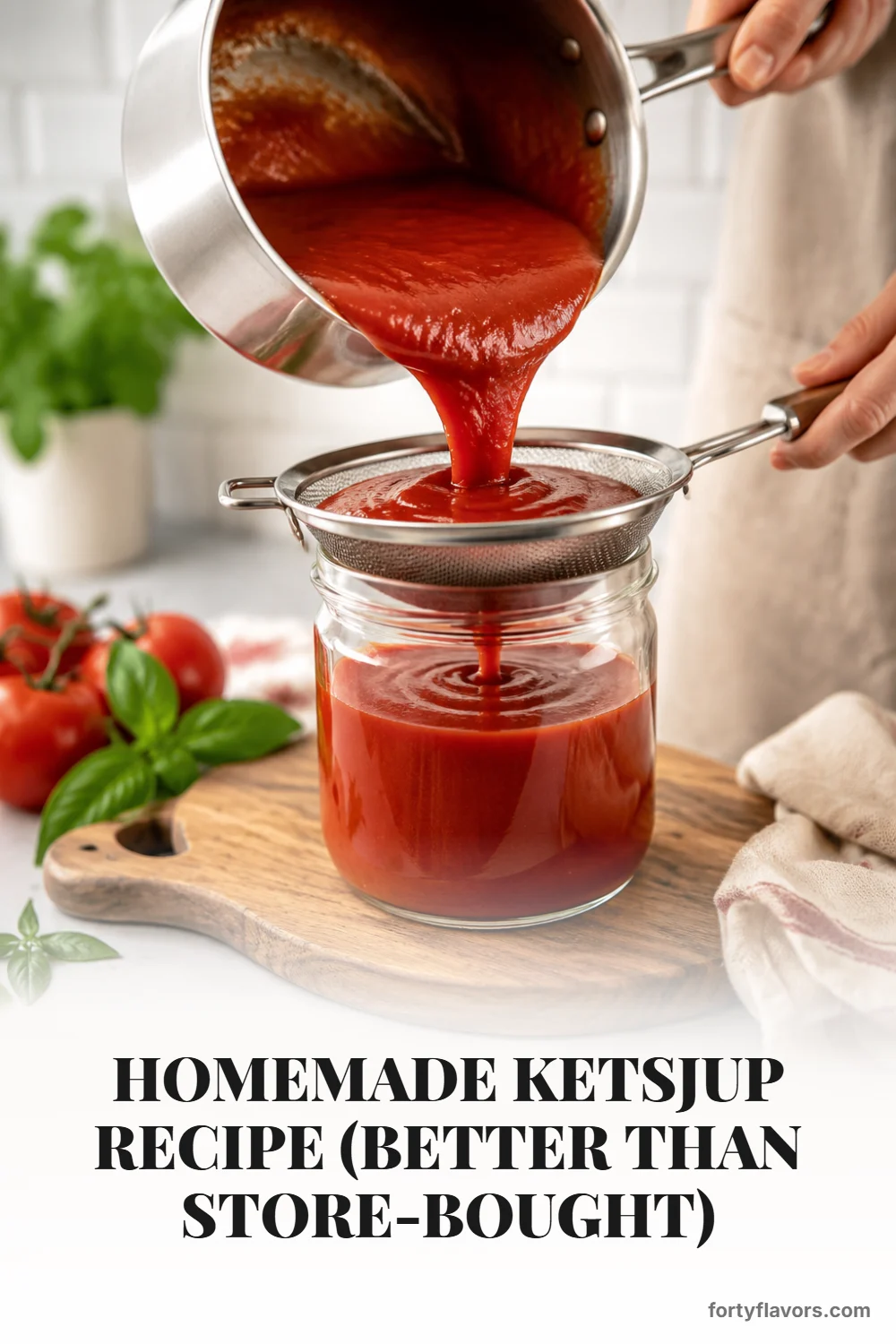 Homemade Ketsjup Recipe (Better Than Store-Bought) – Pinterest pin 5
