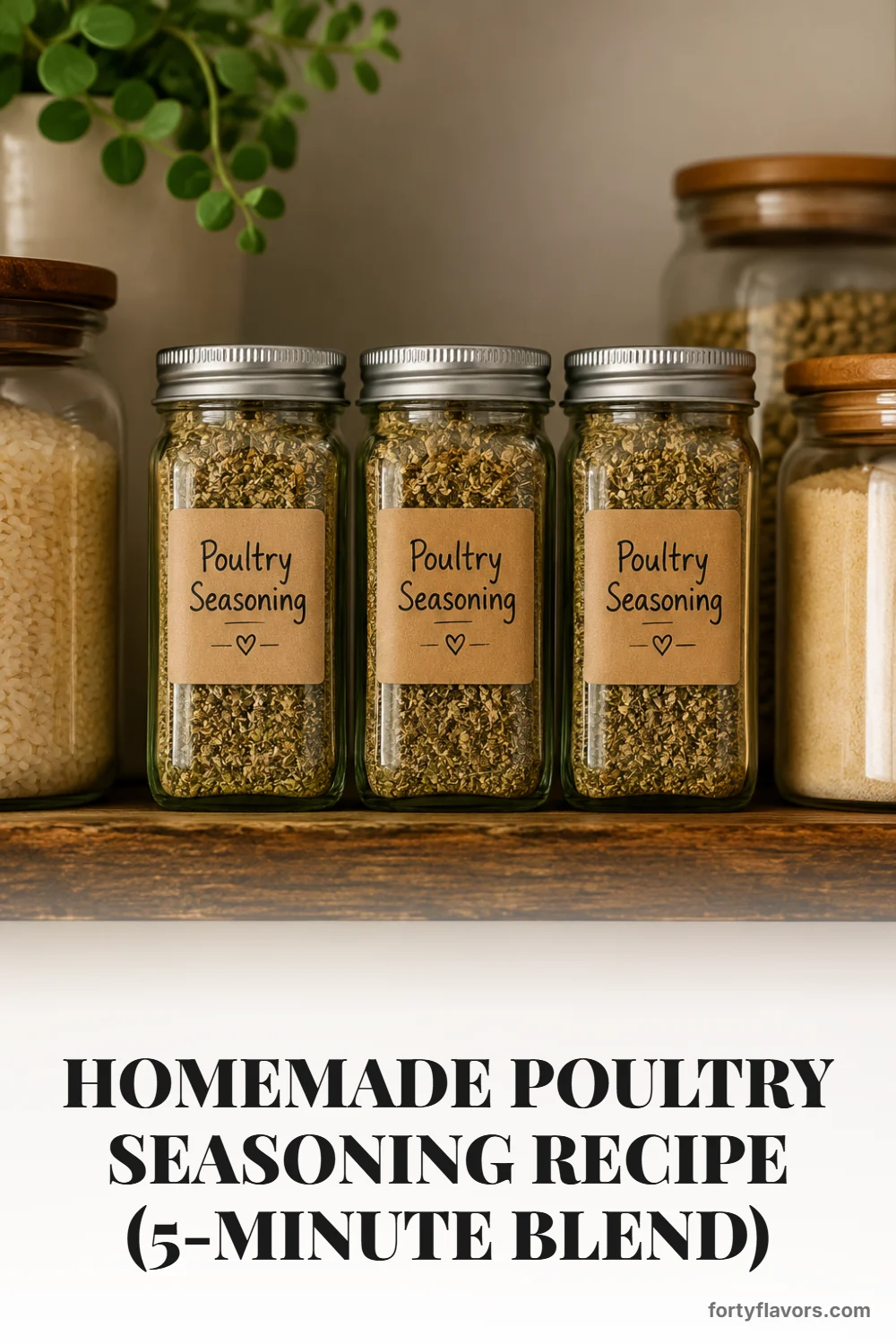 Homemade Poultry Seasoning Recipe (5-Minute Blend) – Pinterest pin 8