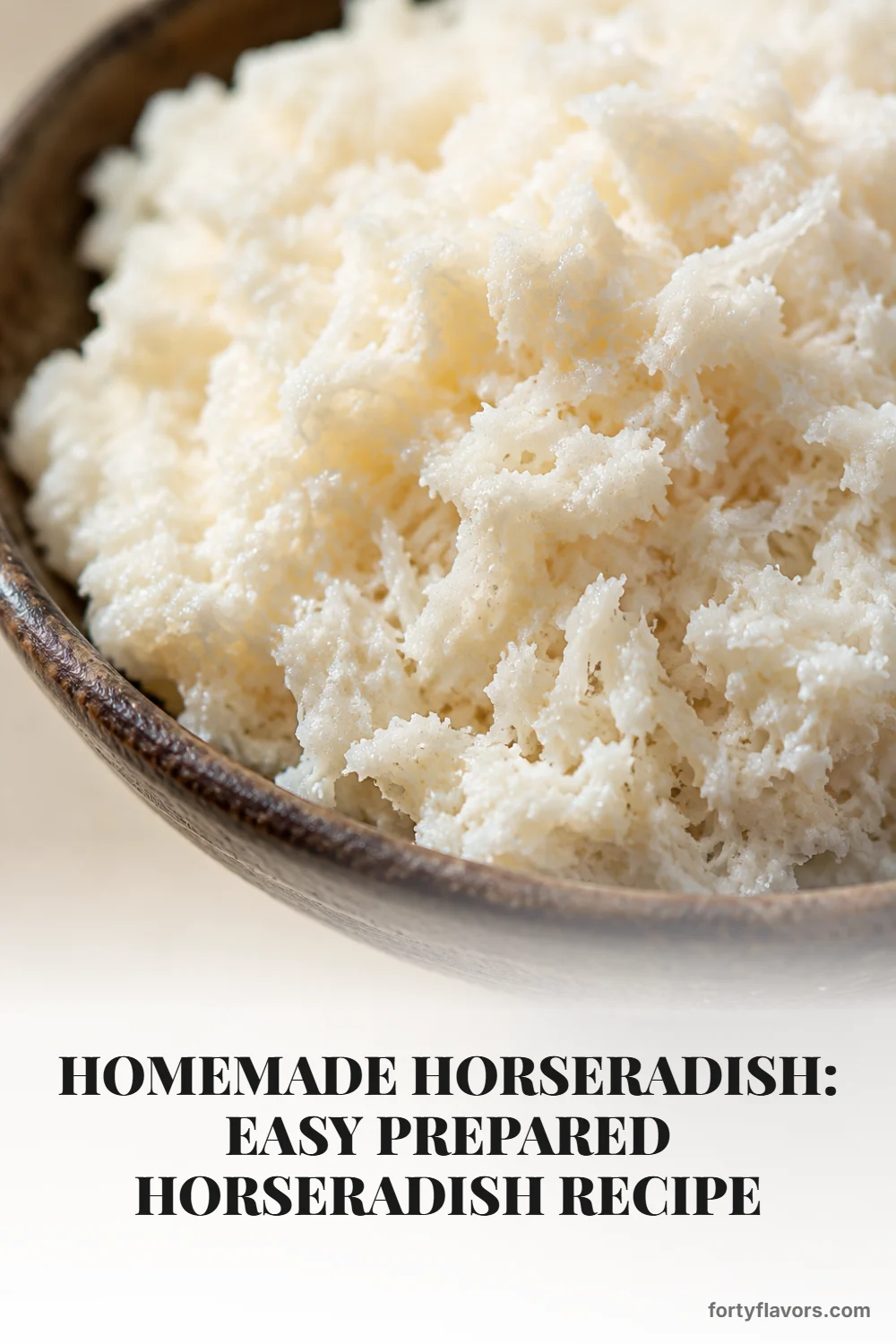 Homemade Horseradish: Easy Prepared Horseradish Recipe – Pinterest pin 5
