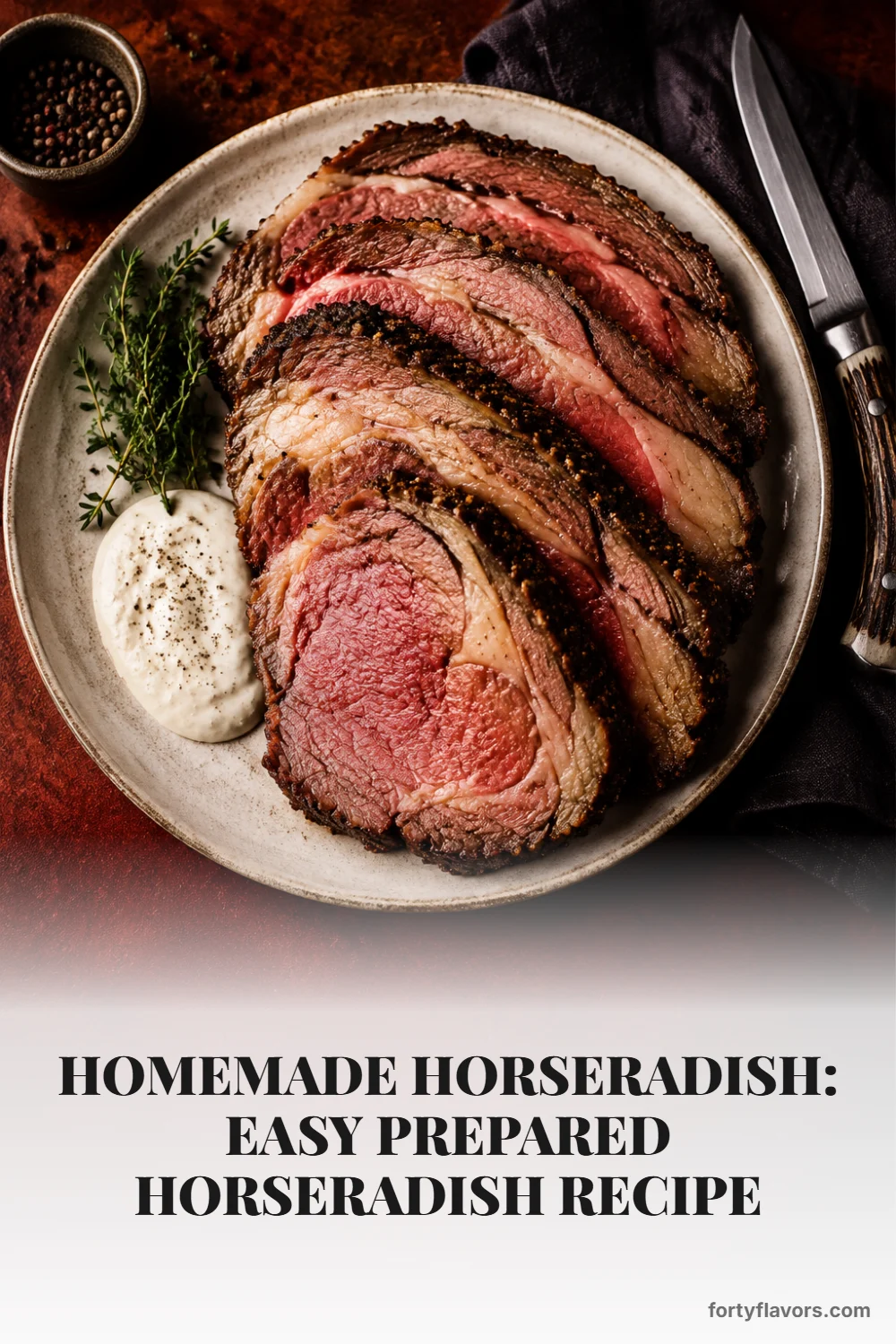 Homemade Horseradish: Easy Prepared Horseradish Recipe – Pinterest pin 7