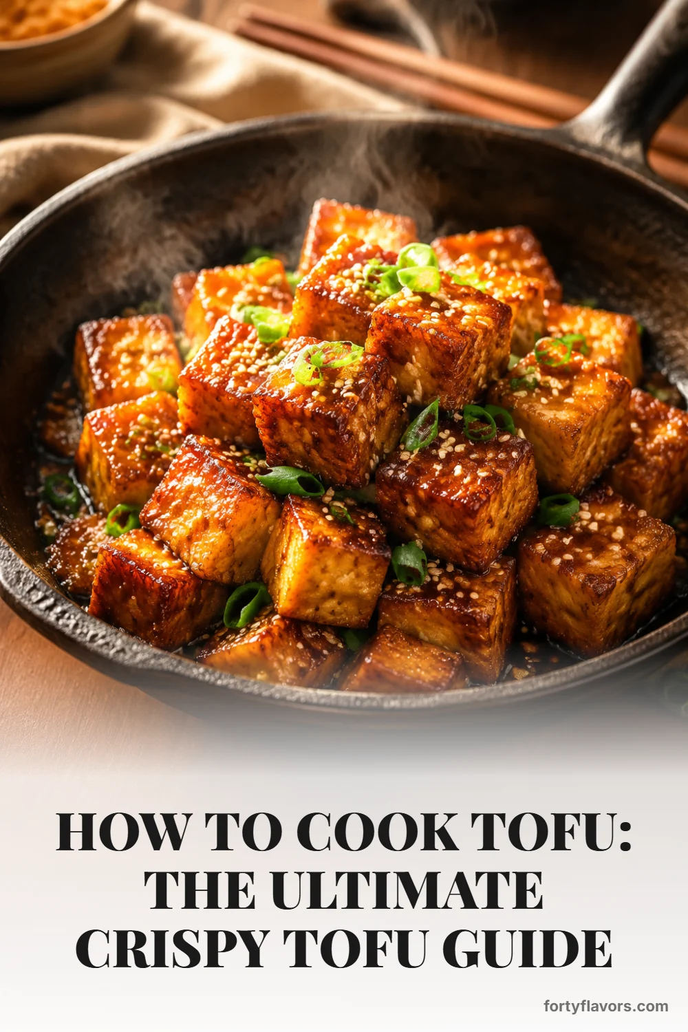 How to Cook Tofu: The Ultimate Crispy Tofu Guide – Pinterest pin 1
