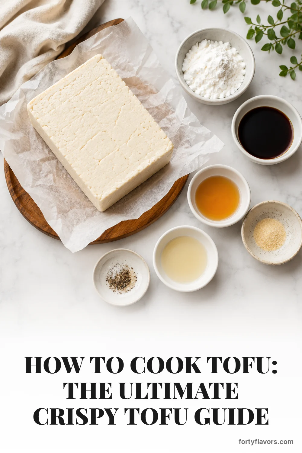 How to Cook Tofu: The Ultimate Crispy Tofu Guide – Pinterest pin 2
