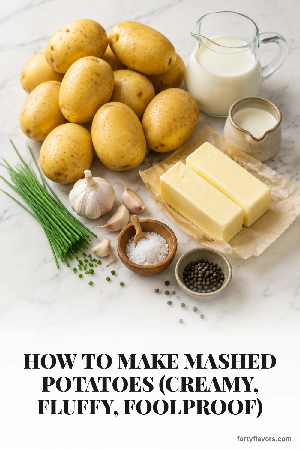 How to Make Mashed Potatoes (Creamy, Fluffy, Foolproof) – Pinterest pin 2