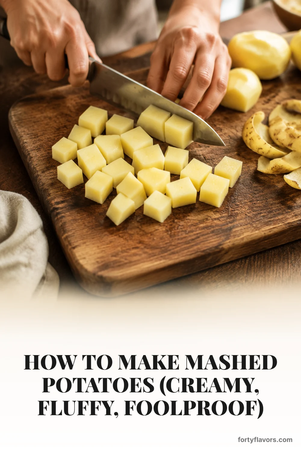 How to Make Mashed Potatoes (Creamy, Fluffy, Foolproof) – Pinterest pin 3