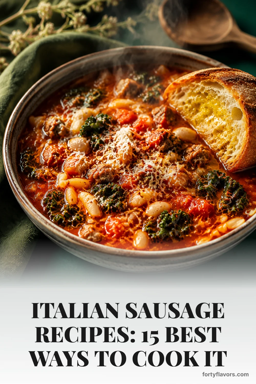 Italian Sausage Recipes: 15 Best Ways to Cook It – Pinterest pin 1