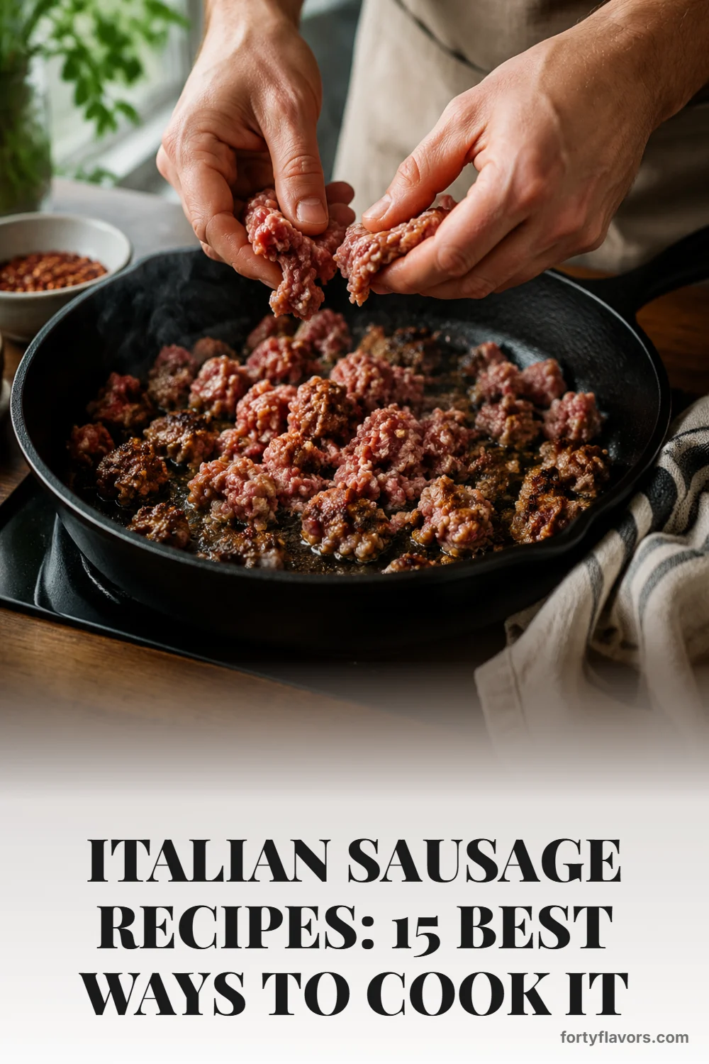 Italian Sausage Recipes: 15 Best Ways to Cook It – Pinterest pin 3