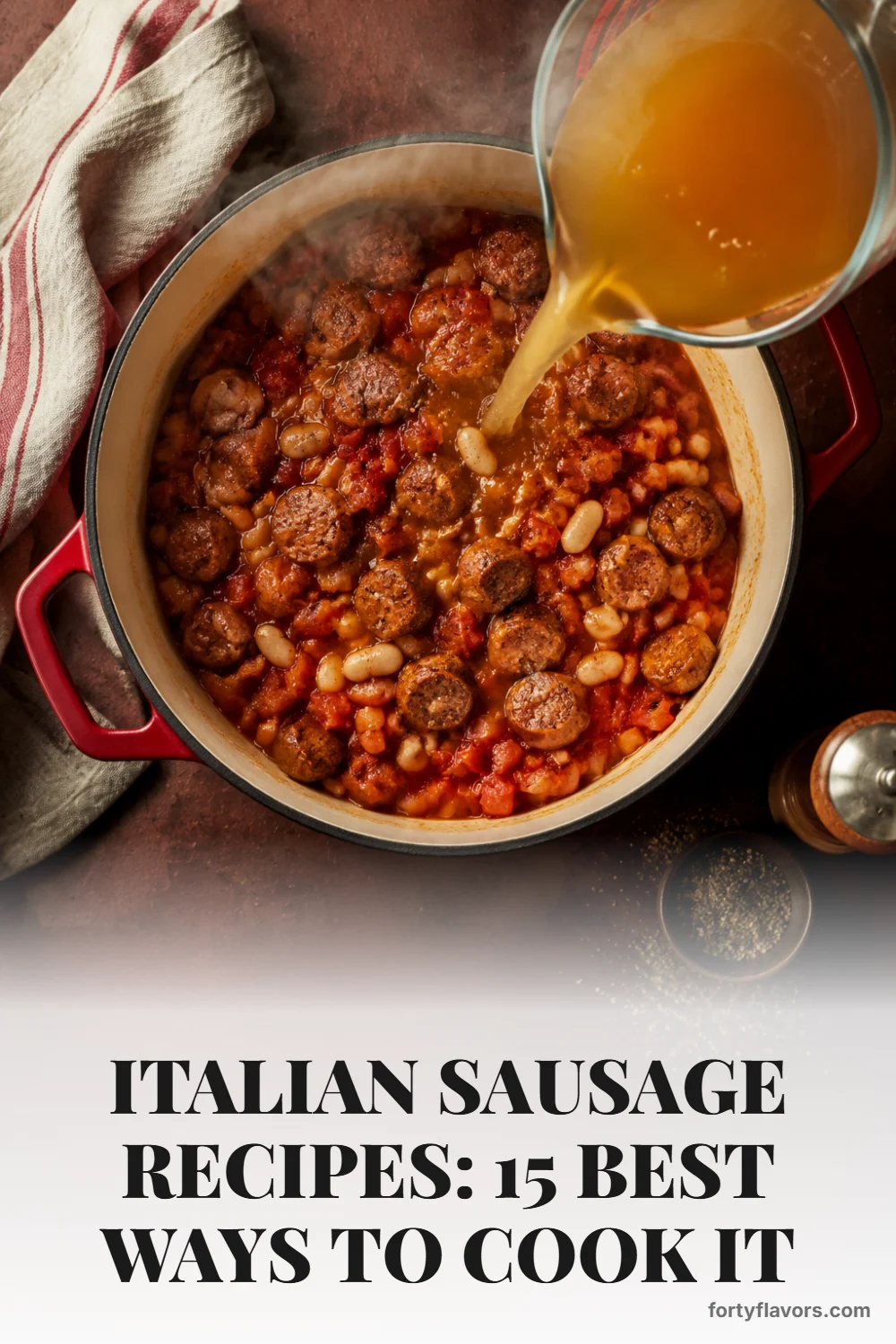 Italian Sausage Recipes: 15 Best Ways to Cook It – Pinterest pin 5