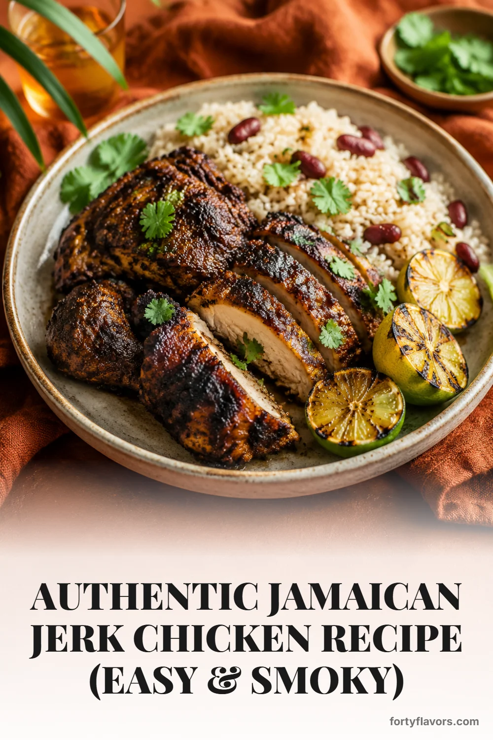 Authentic Jamaican Jerk Chicken Recipe (Easy & Smoky) – Pinterest pin 6