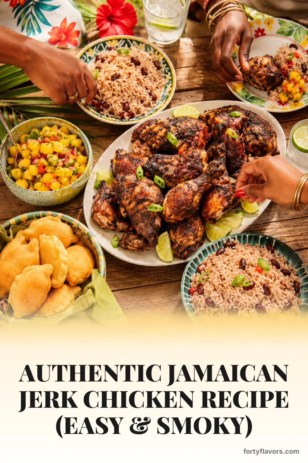 Authentic Jamaican Jerk Chicken Recipe (Easy & Smoky) – Pinterest pin 8