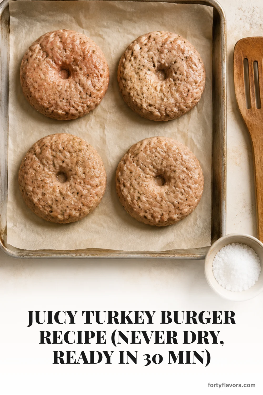 Juicy Turkey Burger Recipe (Never Dry, Ready in 30 Min) – Pinterest pin 4