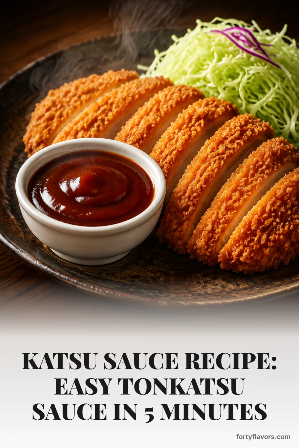 Katsu Sauce Recipe: Easy Tonkatsu Sauce in 5 Minutes – Pinterest pin 1