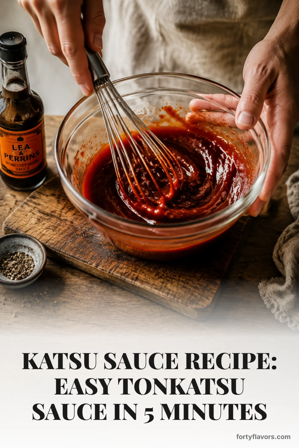 Katsu Sauce Recipe: Easy Tonkatsu Sauce in 5 Minutes – Pinterest pin 3