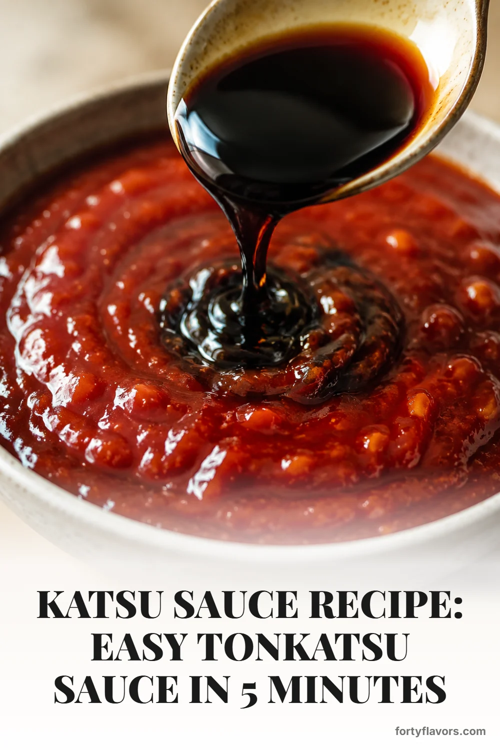 Katsu Sauce Recipe: Easy Tonkatsu Sauce in 5 Minutes – Pinterest pin 4