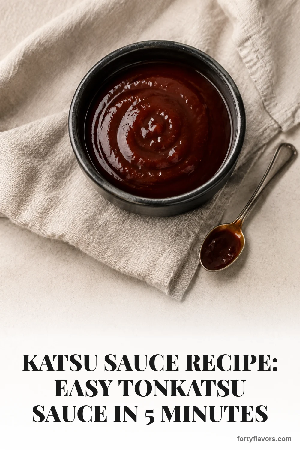 Katsu Sauce Recipe: Easy Tonkatsu Sauce in 5 Minutes – Pinterest pin 6
