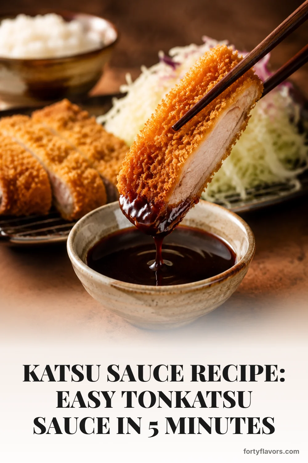 Katsu Sauce Recipe: Easy Tonkatsu Sauce in 5 Minutes – Pinterest pin 7