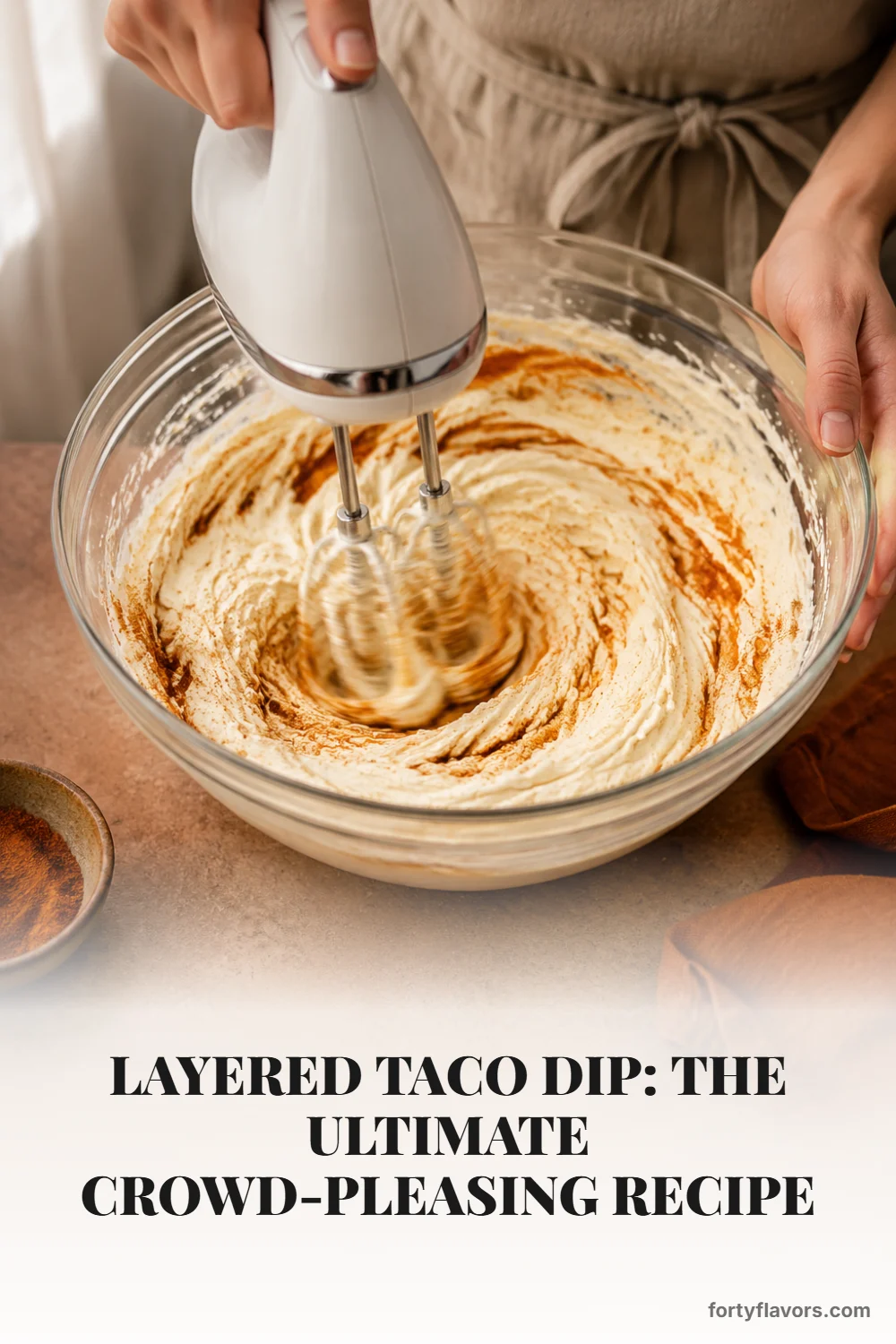 Layered Taco Dip: The Ultimate Crowd-Pleasing Recipe – Pinterest pin 3