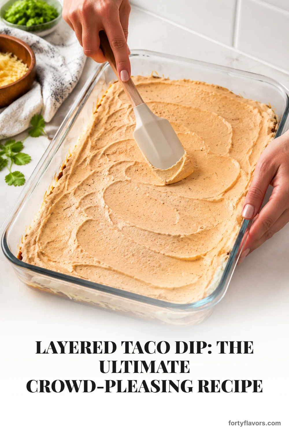 Layered Taco Dip: The Ultimate Crowd-Pleasing Recipe – Pinterest pin 4
