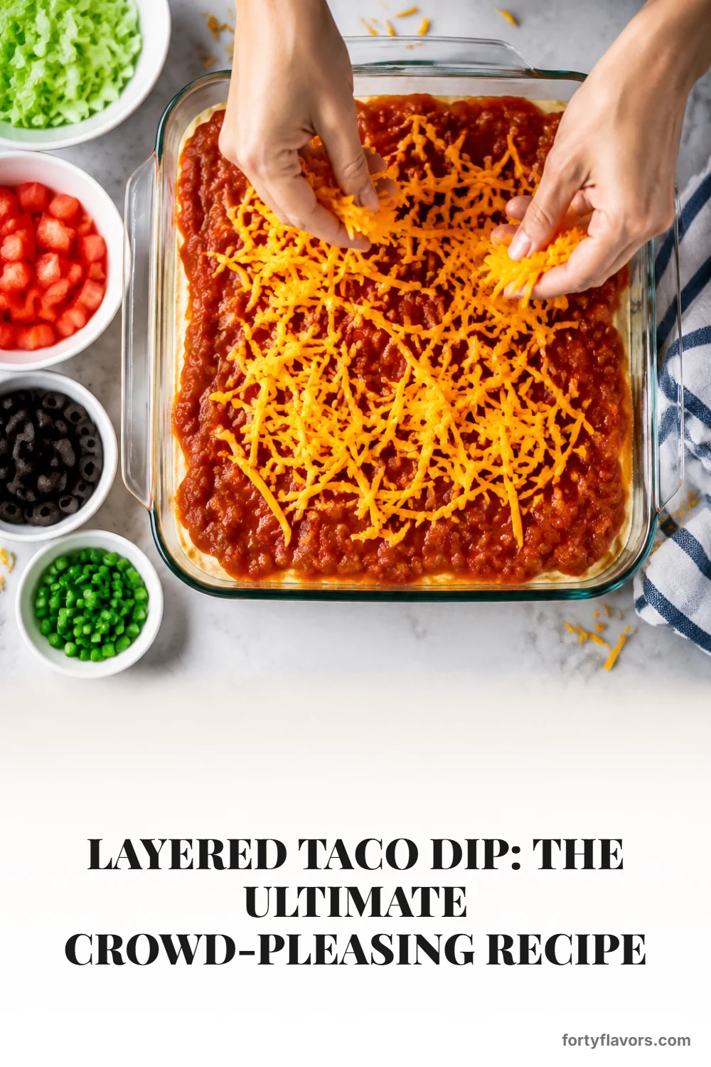 Layered Taco Dip: The Ultimate Crowd-Pleasing Recipe – Pinterest pin 5