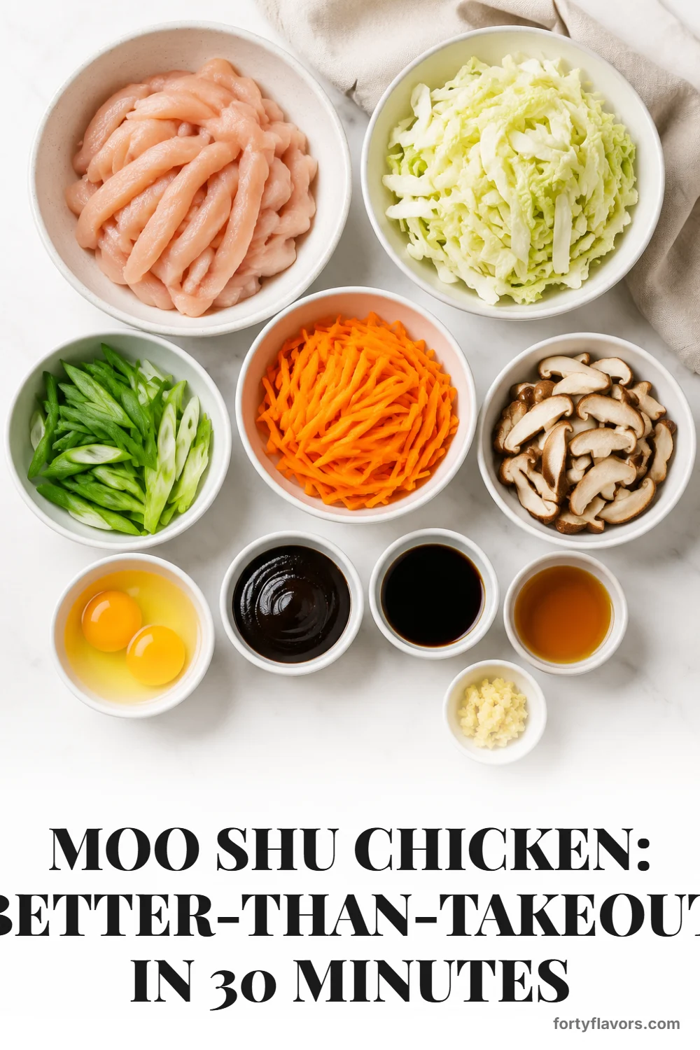 Moo Shu Chicken: Better-Than-Takeout in 30 Minutes – Pinterest pin 2