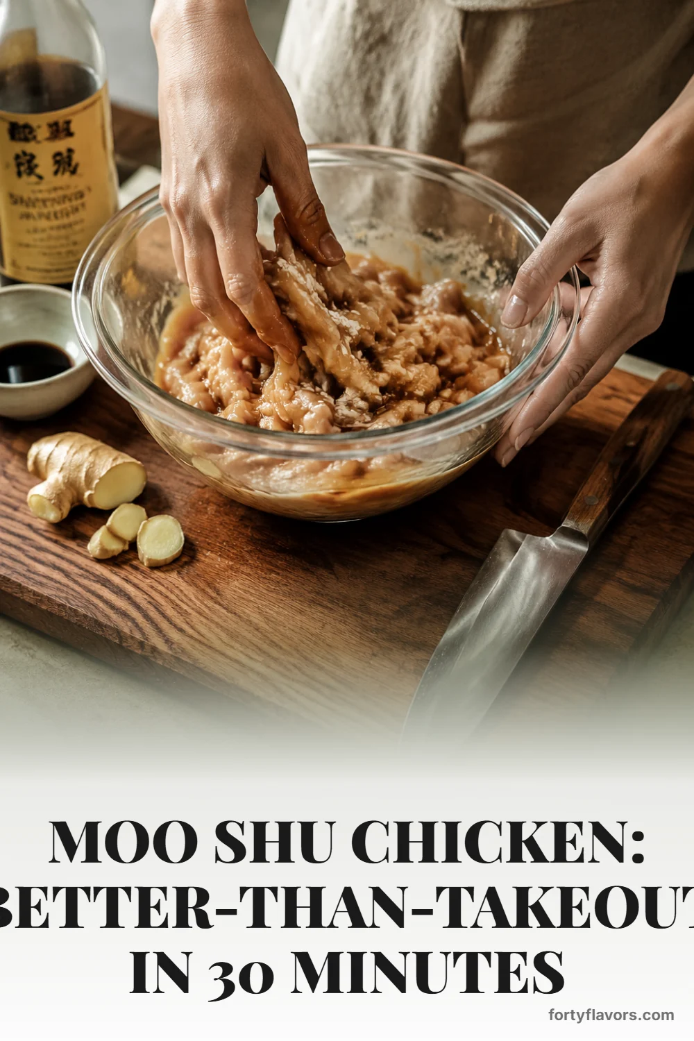 Moo Shu Chicken: Better-Than-Takeout in 30 Minutes – Pinterest pin 3