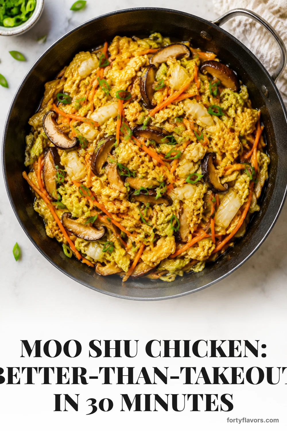 Moo Shu Chicken: Better-Than-Takeout in 30 Minutes – Pinterest pin 5