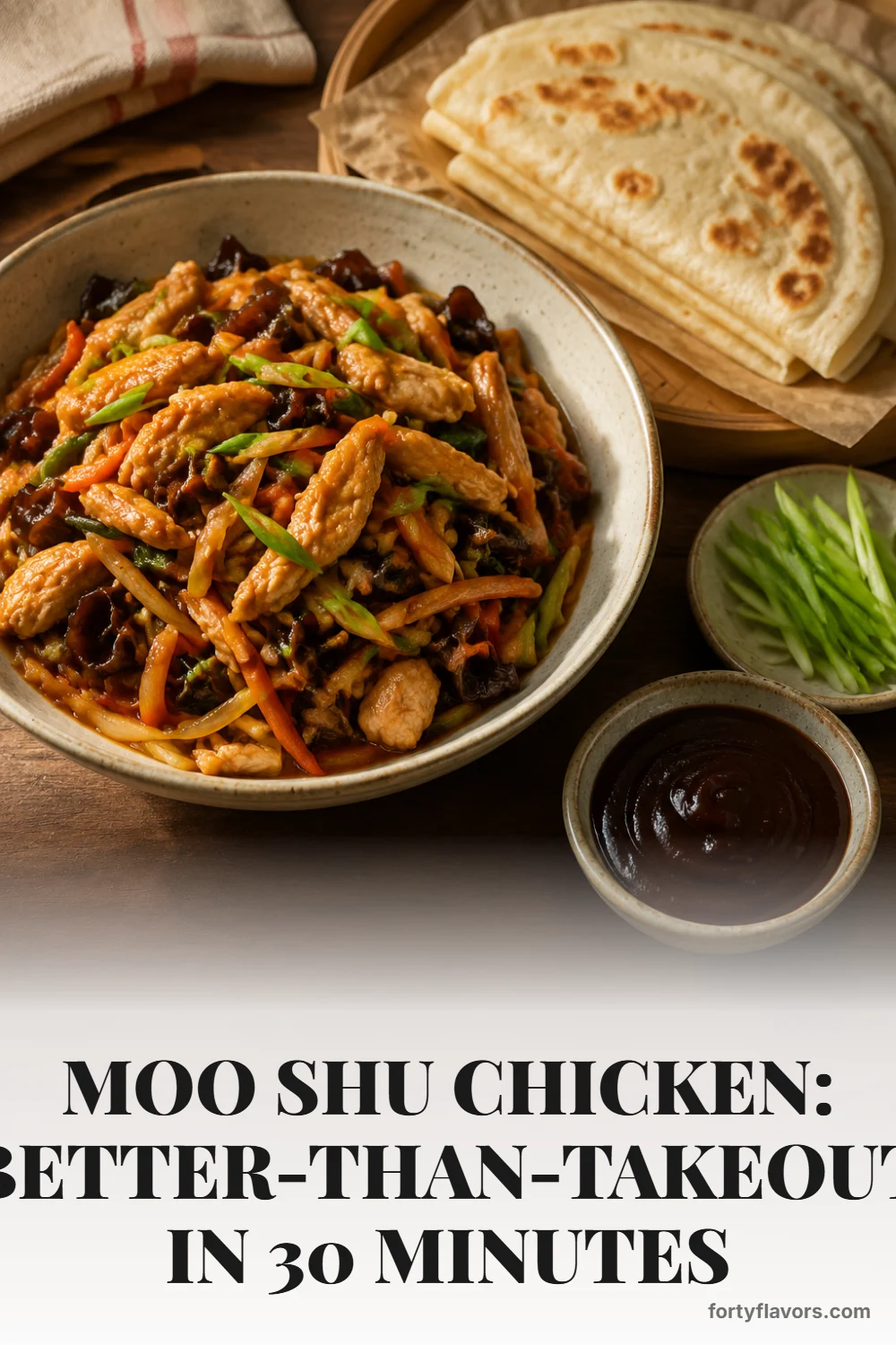 Moo Shu Chicken: Better-Than-Takeout in 30 Minutes – Pinterest pin 6