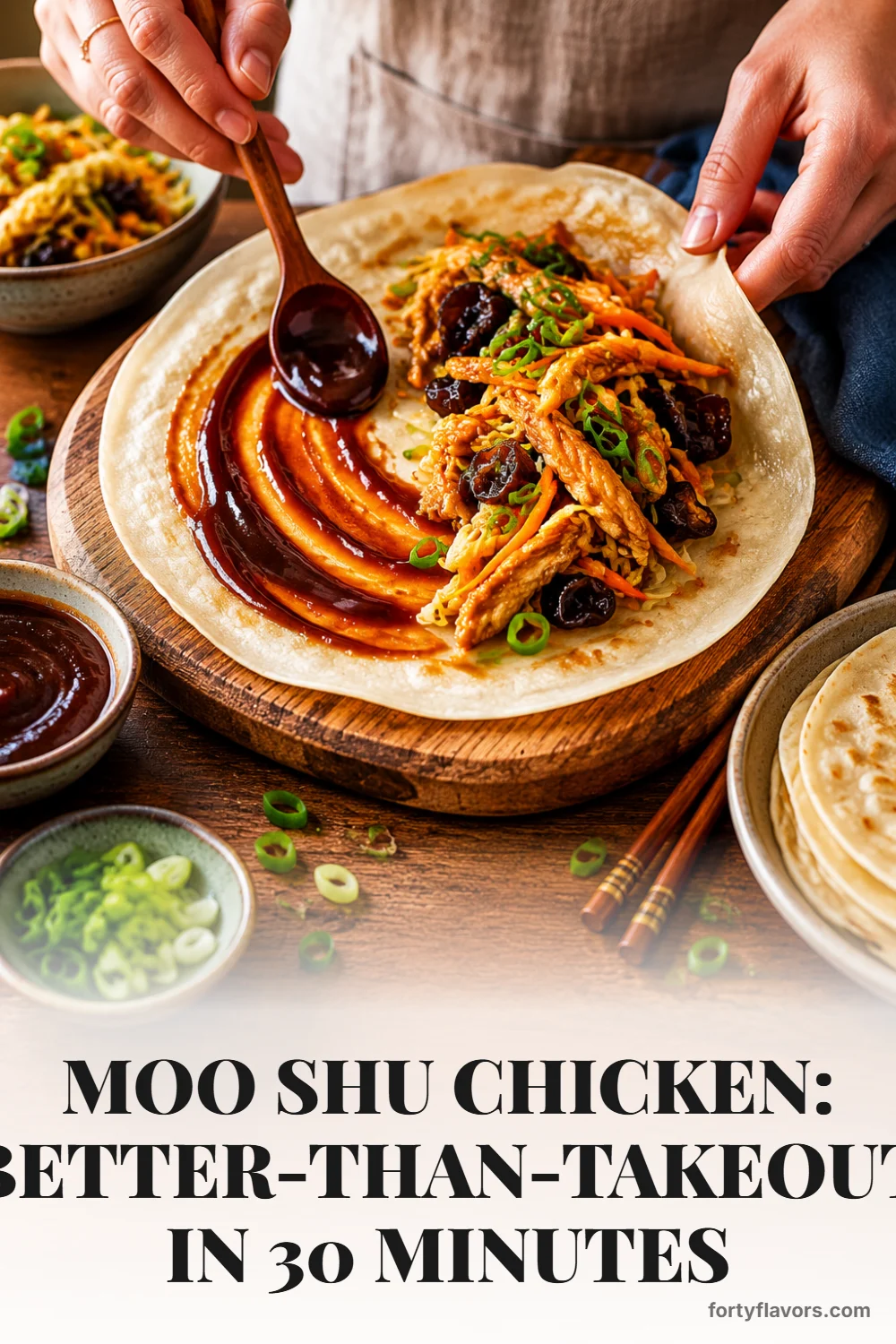 Moo Shu Chicken: Better-Than-Takeout in 30 Minutes – Pinterest pin 7