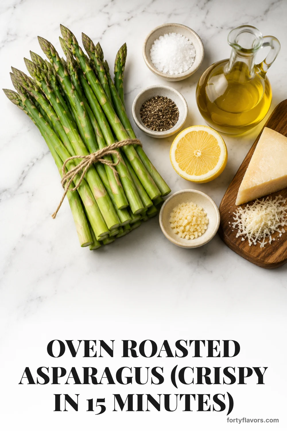 Oven Roasted Asparagus (Crispy in 15 Minutes) – Pinterest pin 2