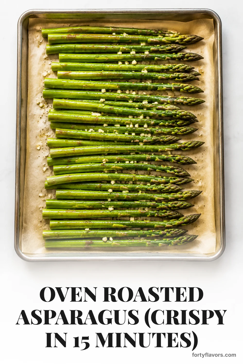 Oven Roasted Asparagus (Crispy in 15 Minutes) – Pinterest pin 4