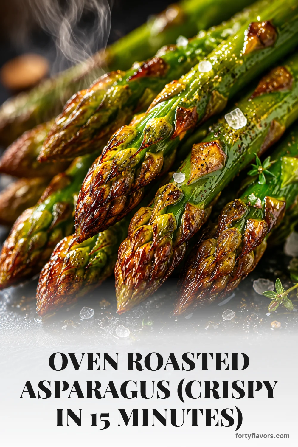 Oven Roasted Asparagus (Crispy in 15 Minutes) – Pinterest pin 6