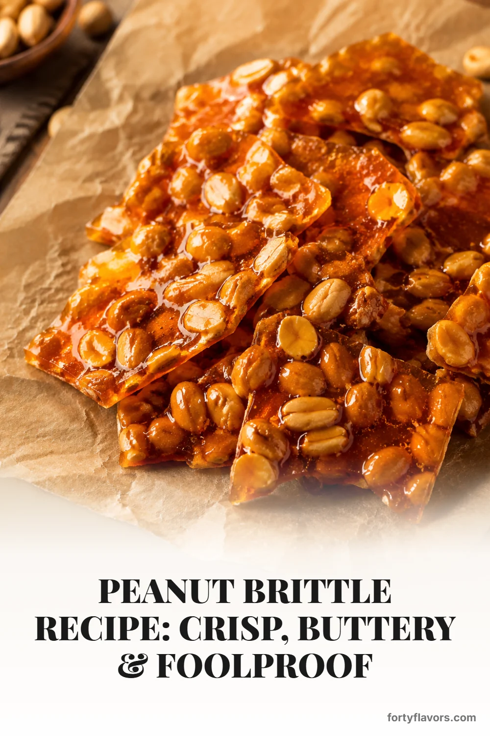Peanut Brittle Recipe: Crisp, Buttery & Foolproof – Pinterest pin 1