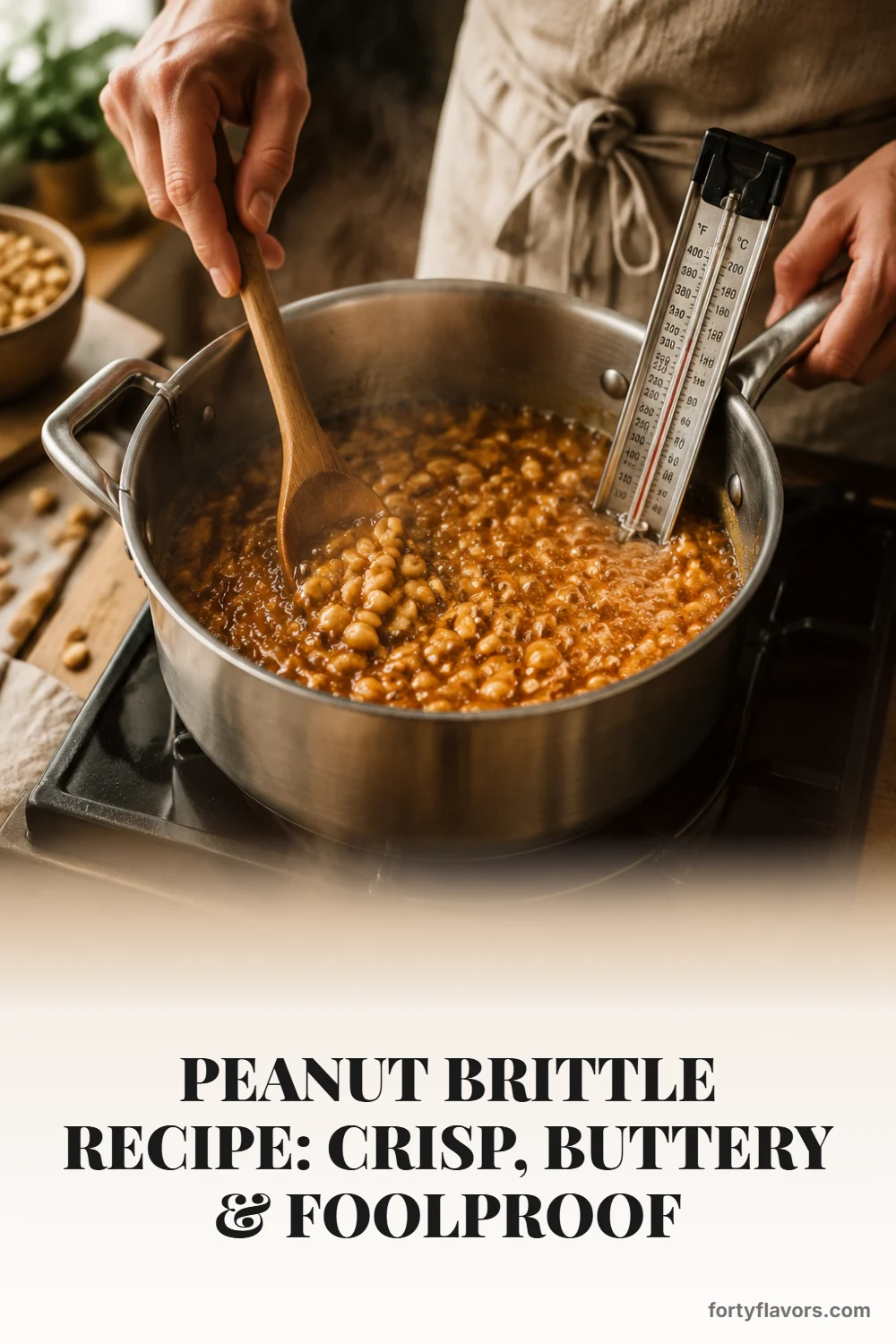 Peanut Brittle Recipe: Crisp, Buttery & Foolproof – Pinterest pin 3