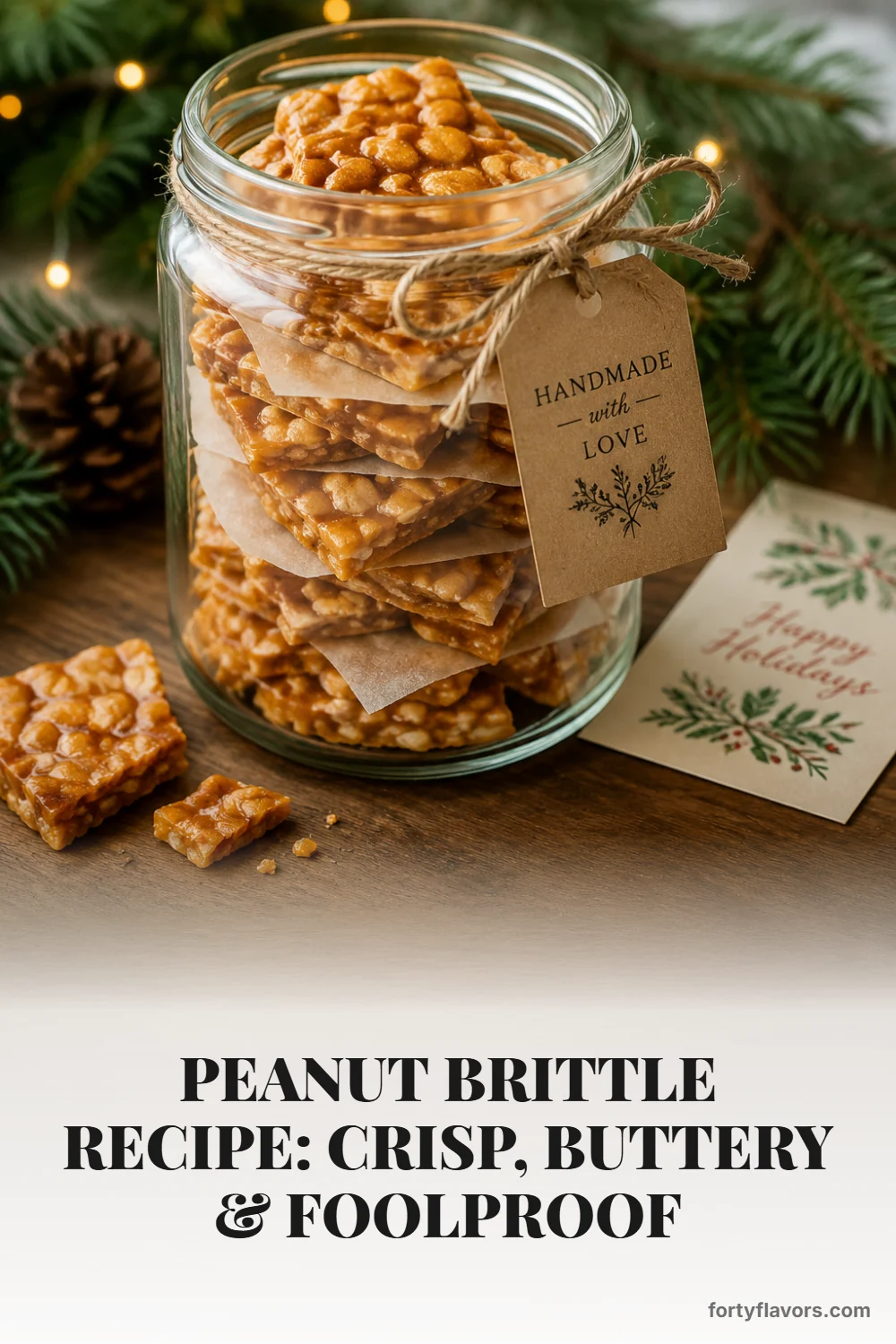 Peanut Brittle Recipe: Crisp, Buttery & Foolproof – Pinterest pin 8