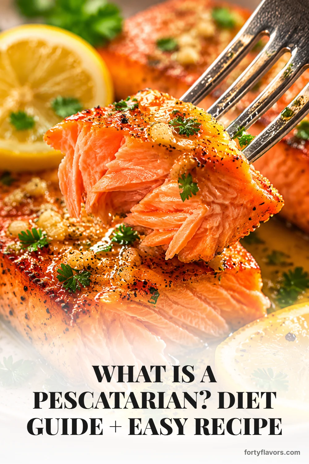 What Is a Pescatarian? Diet Guide + Easy Recipe – Pinterest pin 6
