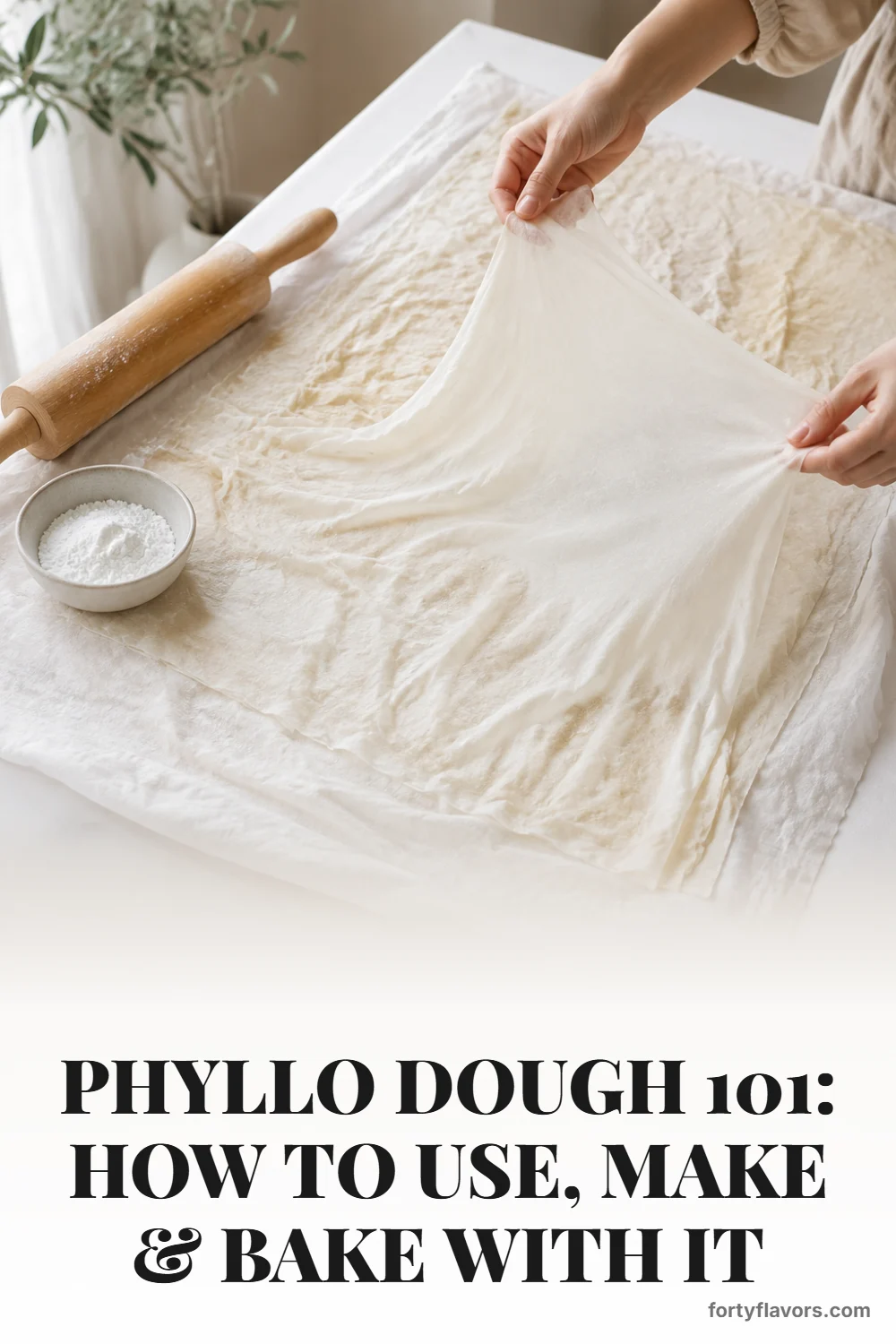 Phyllo Dough 101: How to Use, Make & Bake With It – Pinterest pin 4