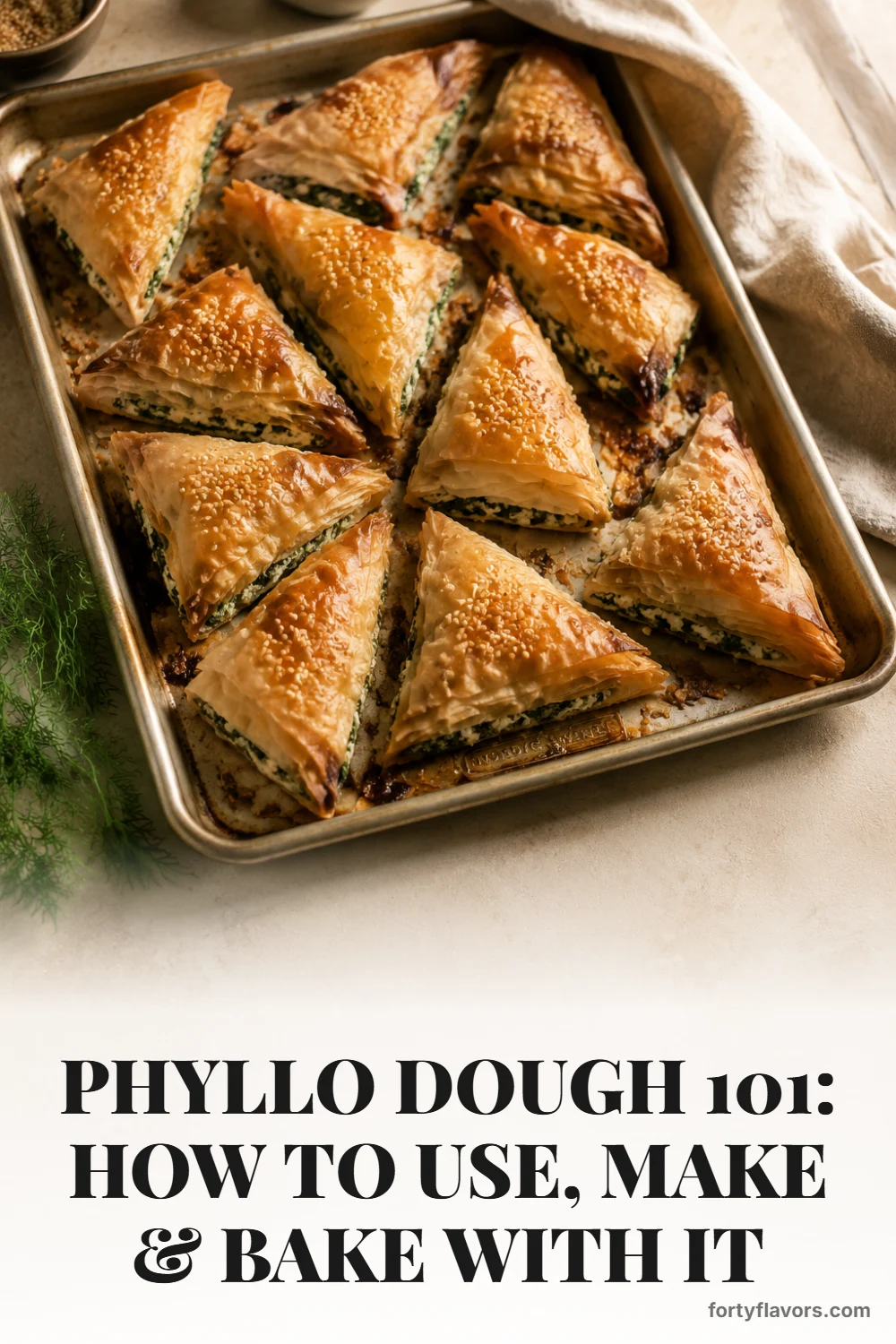 Phyllo Dough 101: How to Use, Make & Bake With It – Pinterest pin 6