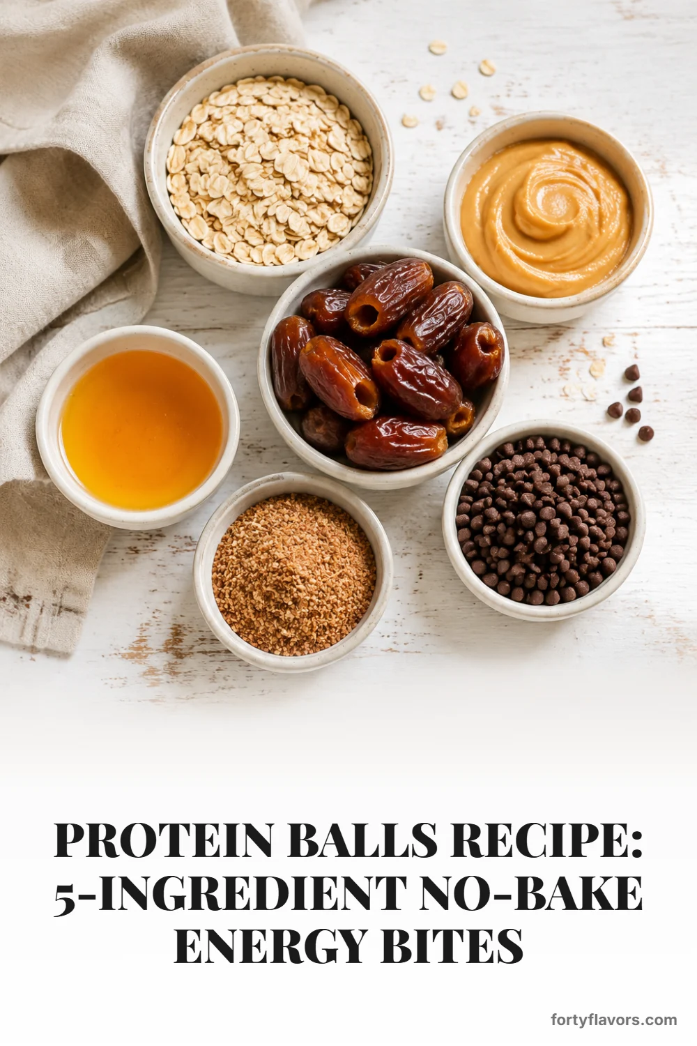 Protein Balls Recipe: 5-Ingredient No-Bake Energy Bites – Pinterest pin 2
