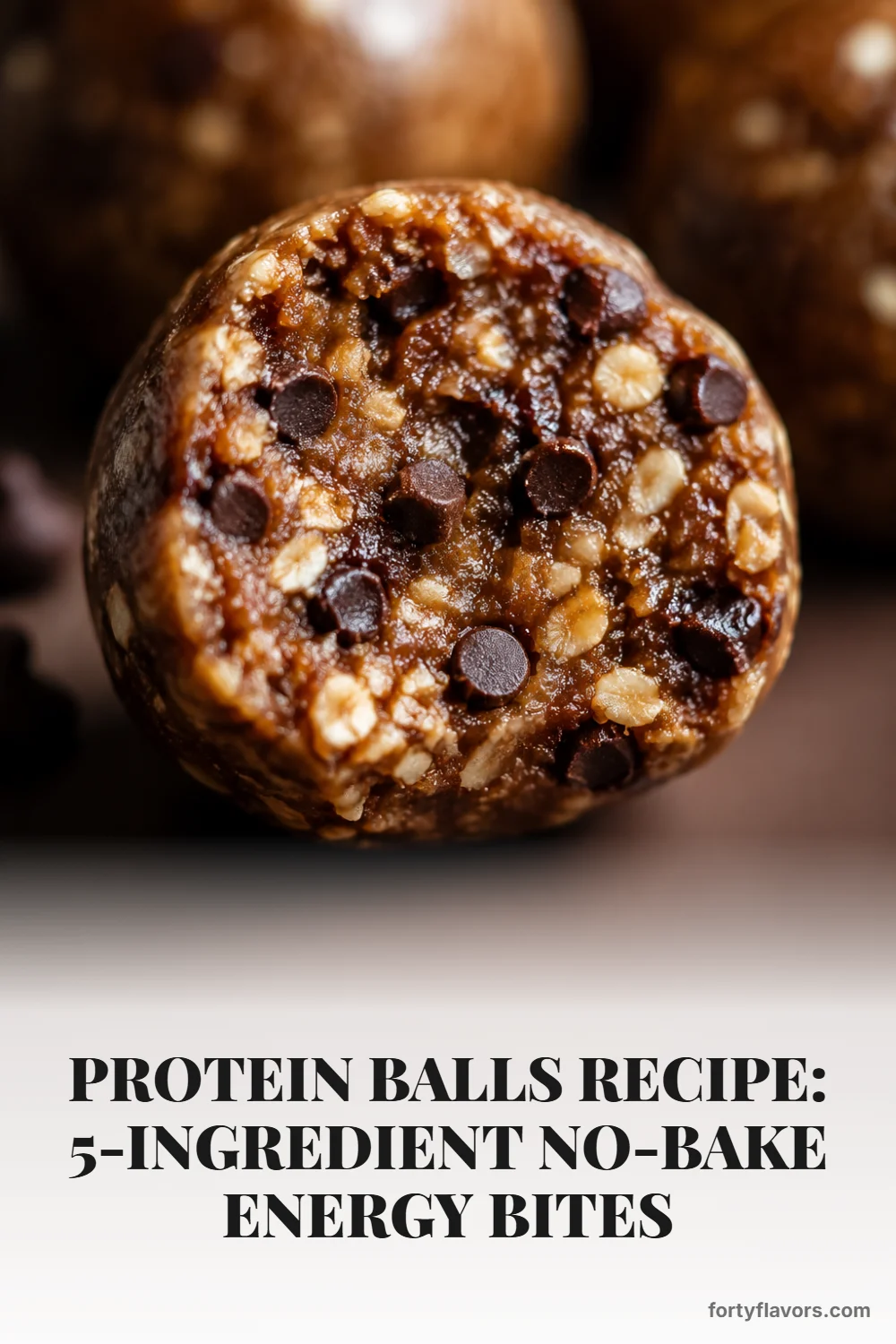 Protein Balls Recipe: 5-Ingredient No-Bake Energy Bites – Pinterest pin 6
