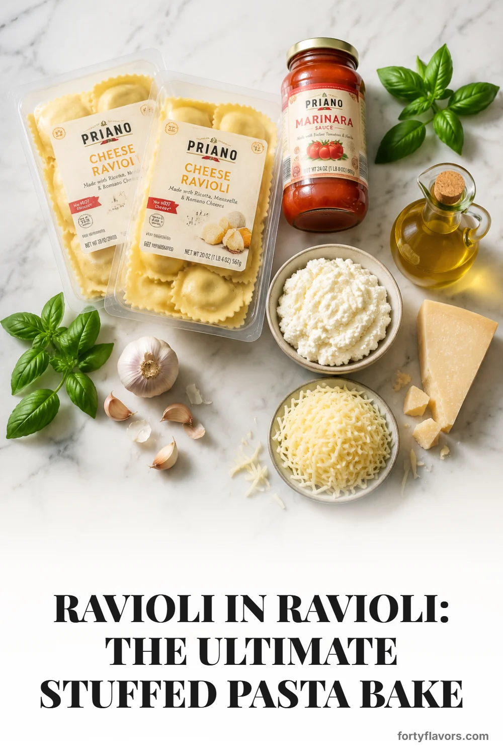 Ravioli in Ravioli: The Ultimate Stuffed Pasta Bake – Pinterest pin 2